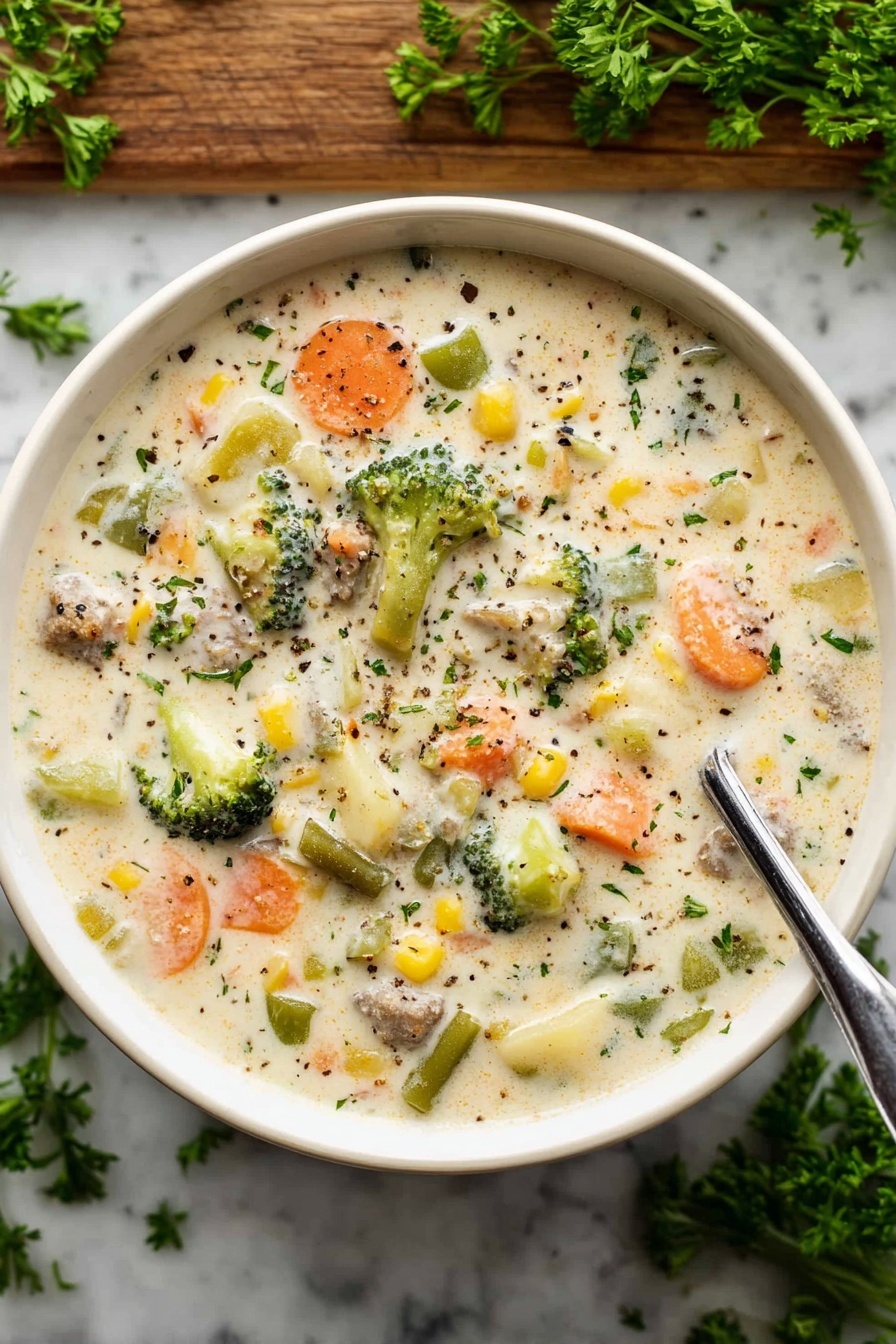 Wholesome & Comforting Creamy Veggie Soup: Healthy, Blended, & Versatile